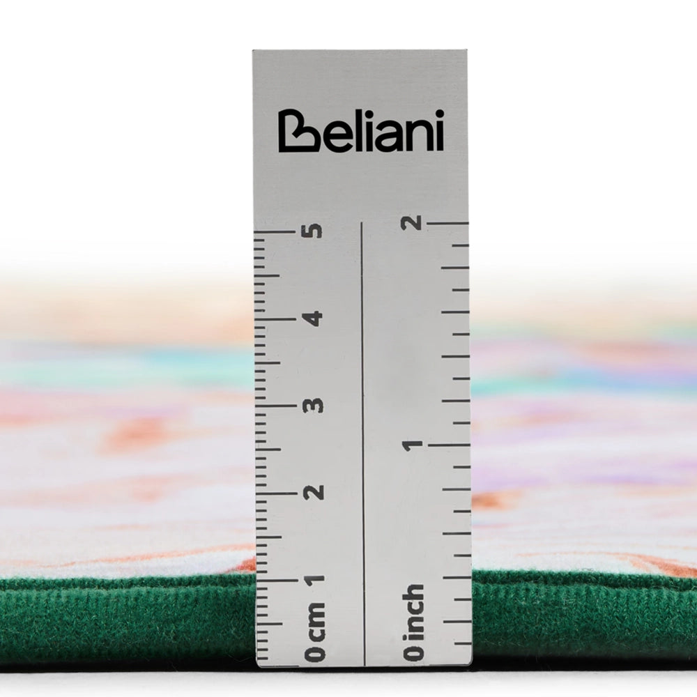 Tappeto a tessitura piana in stile boho orientale con vivace motivo stampato multicolore 200 x 300 cm