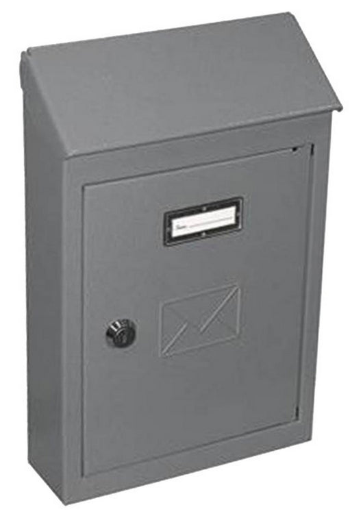 cassetta postale con tetto e serratura a cilindro 2500/2 cm.26 grigia cod:ferx.15127