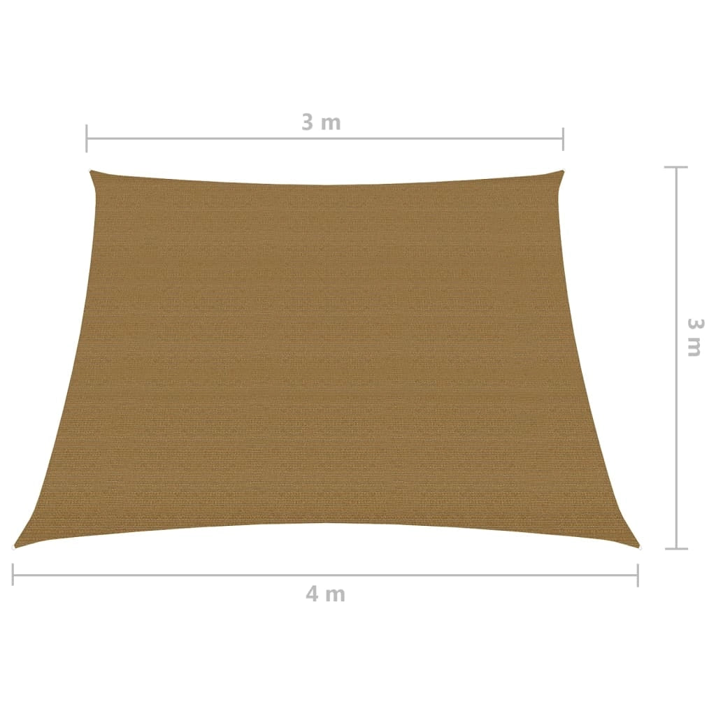 Vela in tessuto per ombrellone 160 g/m² 3/4 x 3 m HDPE tortora 02_0009310