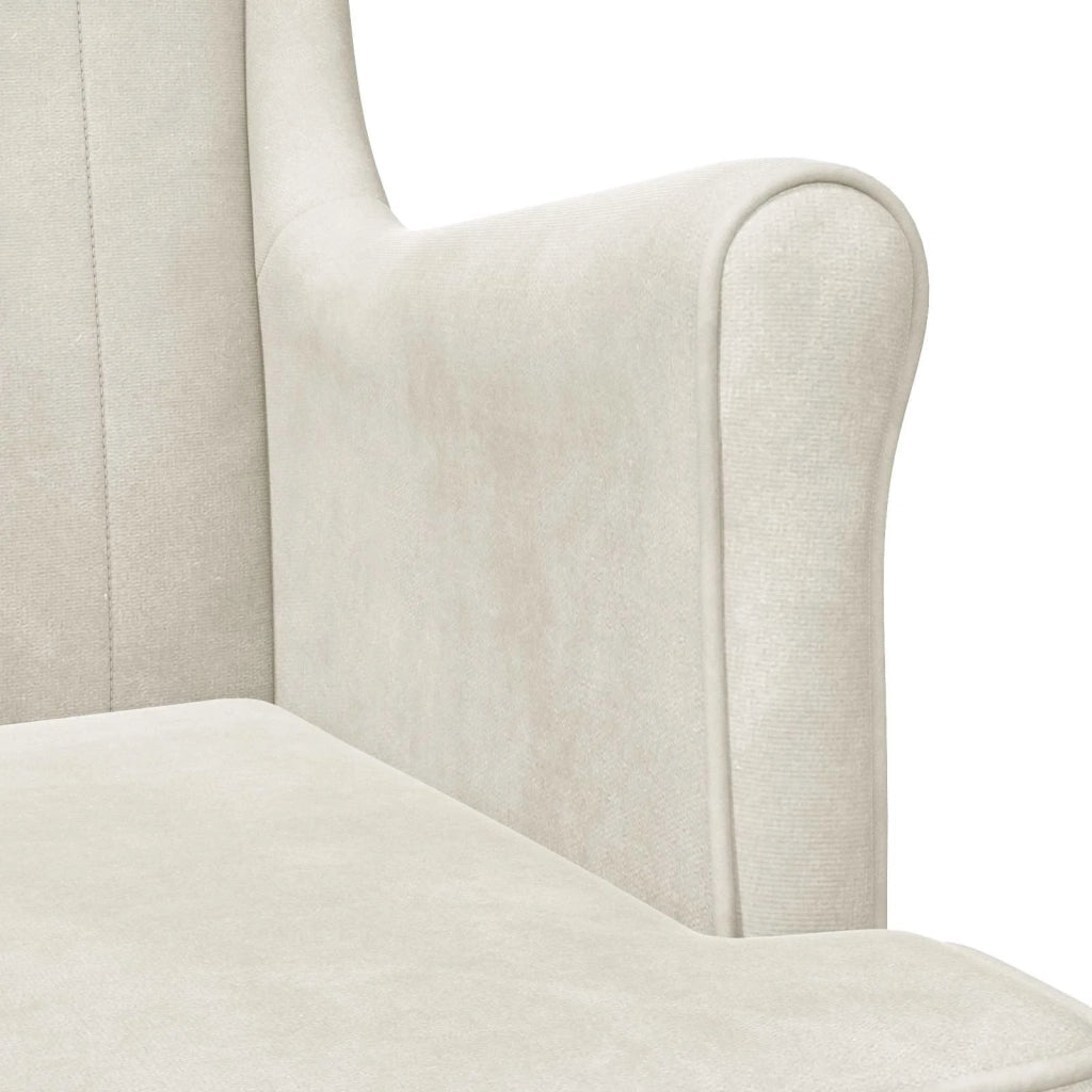 Poltrona Crema Velluto