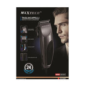 Trade Shop - Tagliacapelli Rasoio Uomo Sistema Di Ricarica Professionale Maxtech Ta-ca007 -