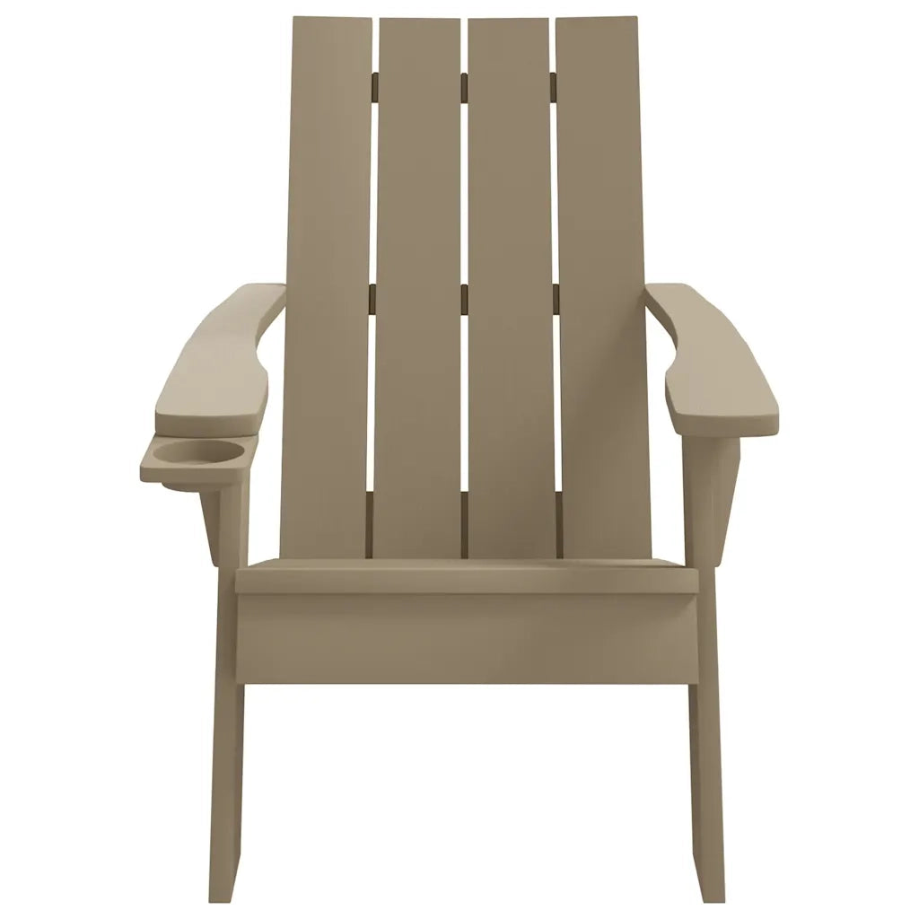 Sedia da Giardino Marrone Chiaro 75x88,5x89,5 cm Polipropilene 364175