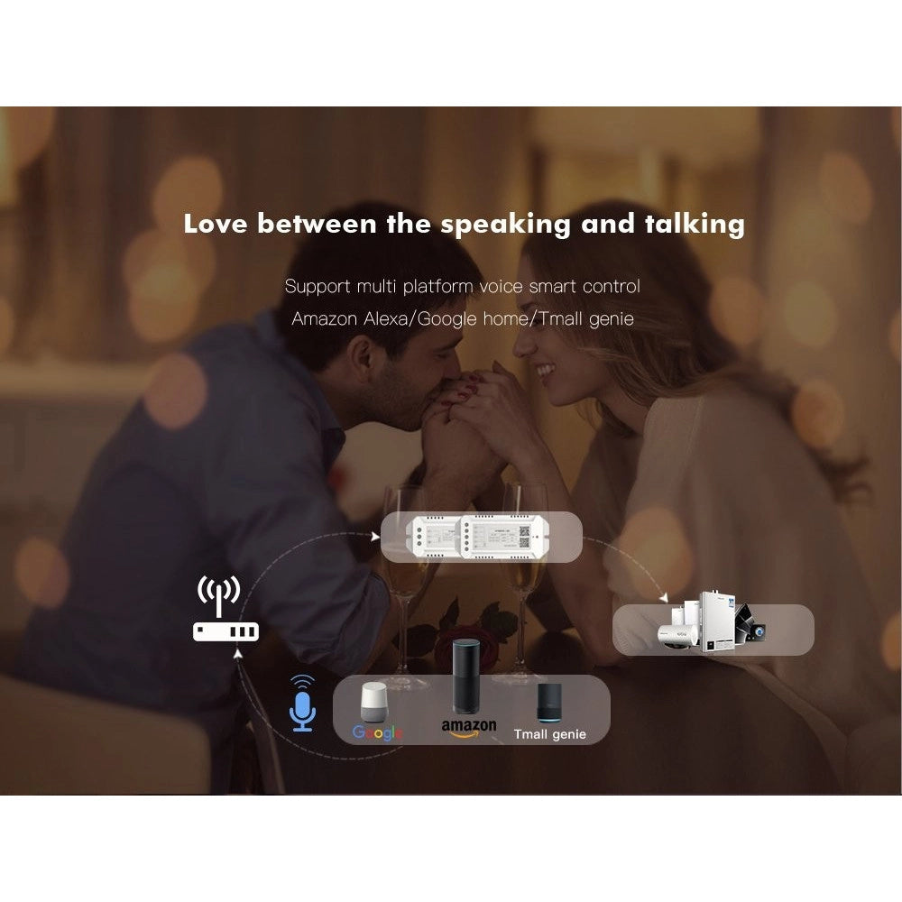 Trade Shop - Dispositivo Ricevitore Wifi Android On Off Smartphone Smart Home 3 Canali -