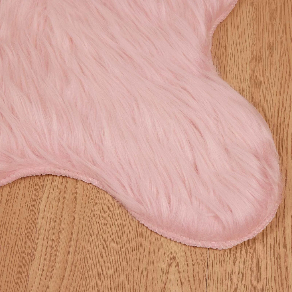 Tappeto in finta TAFALLA Rosa 50 x 80 cm Poliestere