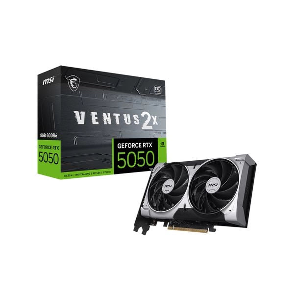 Msi vga rtx 5050, rtx 5050 8g ventus 2x oc, 8gb gddr6, hdmi/dp*3, atx, dual fan, oc