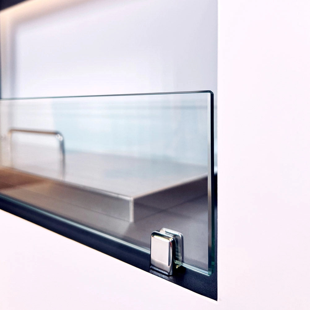 Camino a Bioetanolo da Pavimento 100x30x70 cm Giotto S Bianco