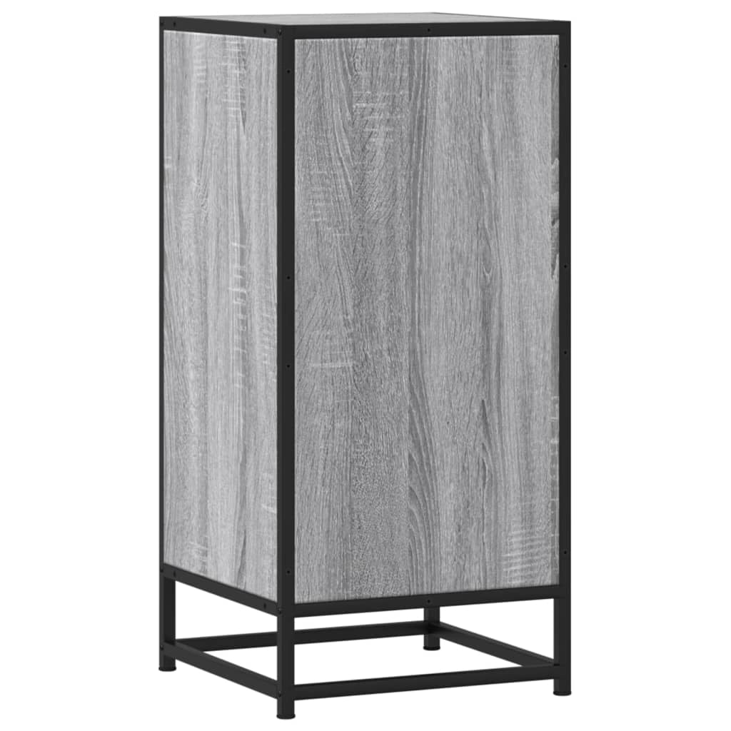 Buffet credenza cassettiera mobiletto mobile contenitore organizer cucina soggiorno salotto Sonoma 35,5 x 35 x 76 cm legno ingegnerizzato e metallo grigio 02_0036349