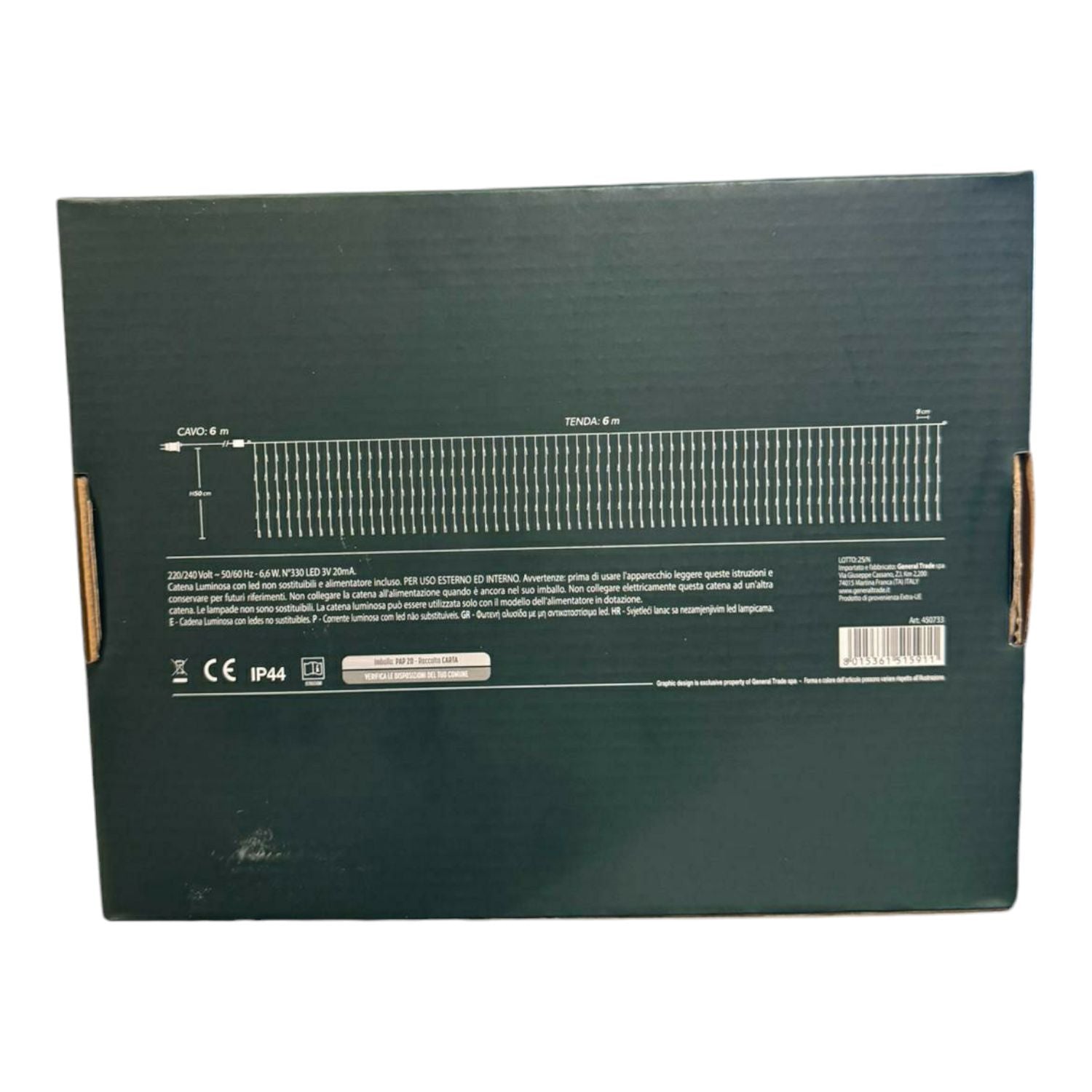 TENDA LUMINOSA 330 LED BIANCO FREDDO