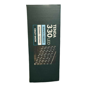 TENDA LUMINOSA 330 LED BIANCO FREDDO