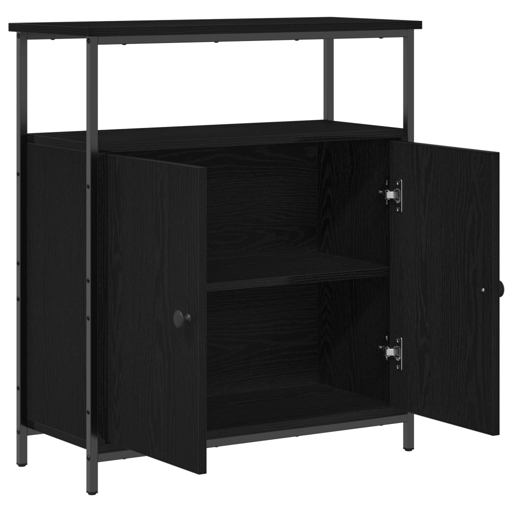 Mobile Black Oak 70x30x80 cm in Legno Ingegnerizzato