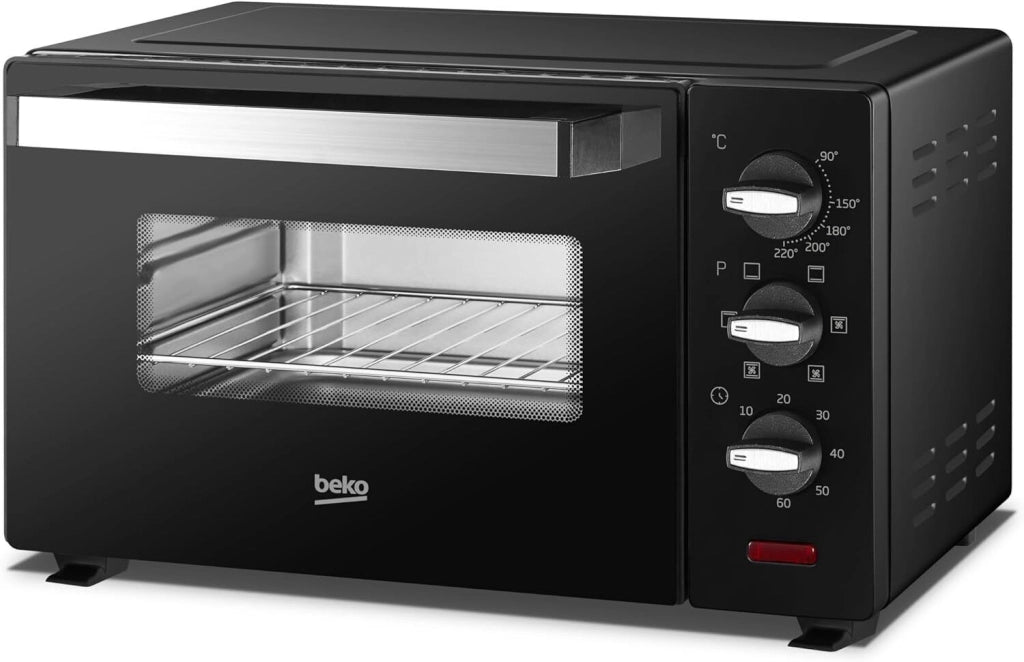Beko BMOF19B Fornetto Elettrico Ventilato 19 L 1380 W 6 Funzioni Timer 60 min Termostato 90-220°C colore Nero