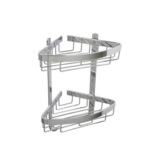 Mensola doccia angolare attractive doppia con appendini