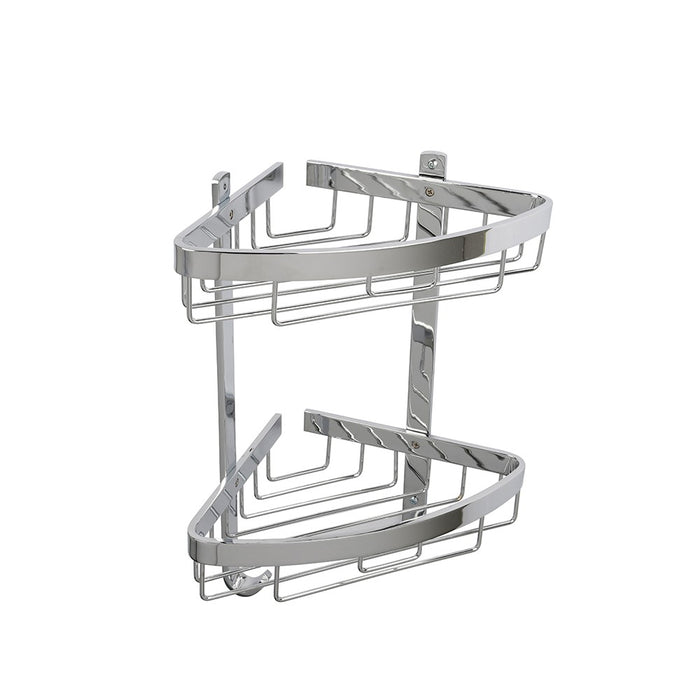 Mensola doccia angolare attractive doppia con appendini