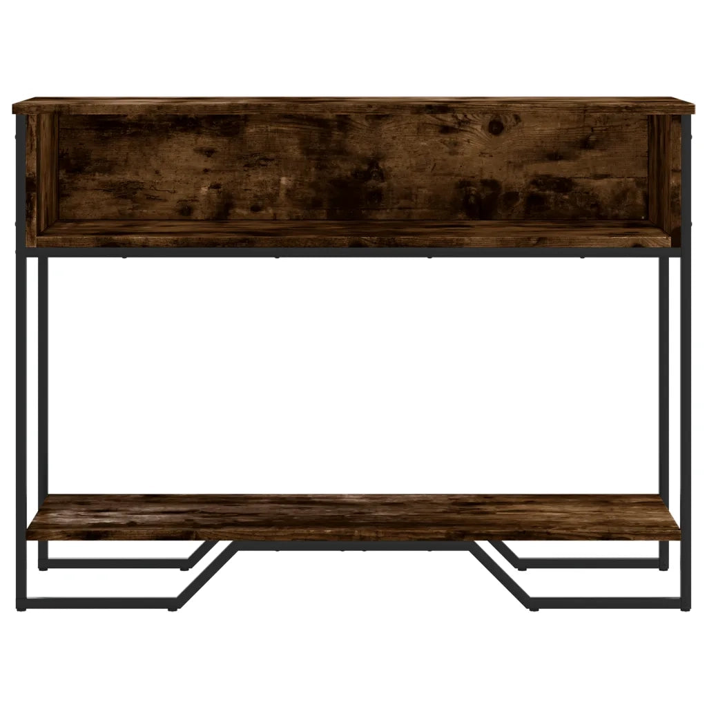Tavolo Consolle Rovere Fumo 100x35x74,5 cm in Truciolato