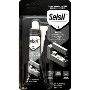 selsil silicone acetico bianco plus 50ml cod:ferx.15149