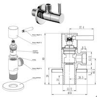 Set idroscopino con rubinetto arresto
