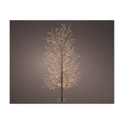 Albero nero c/micro led bianco caldo d60x150cm OUT