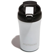 Muitomas WBOTTLETH350WH tazza da viaggio 350 ml Nero, Bianco Acciaio inox