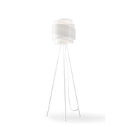 Piantana Moderna 3 Piedi Bea Polilux ® Bianco E Metallo 1 Luce E27