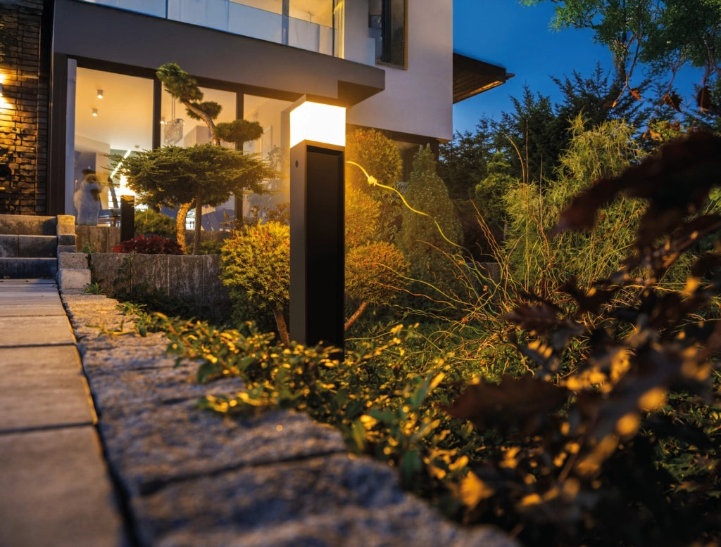 Paletto giardino 50cm quadrato nero G9 11W IP44 Kanlux