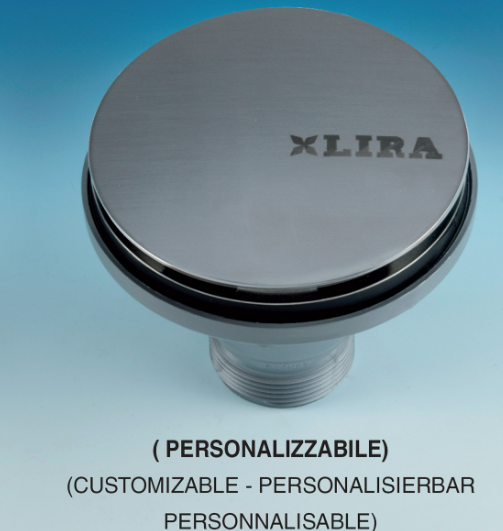 Rosone copripiletta d115 inox pi atto per incollagg lira 8.0111.3