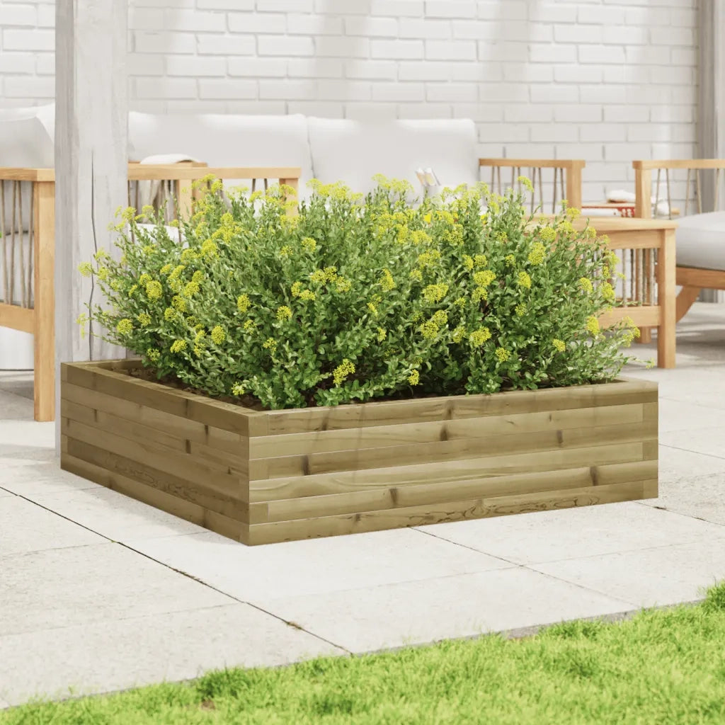 Fioriera da Giardino 90x90x23 cm in Legno di Pino Impregnato 847207