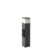 Paletto Basso Moderno Diamond Con Prese Alluminio Grafite 12W Led 4000K