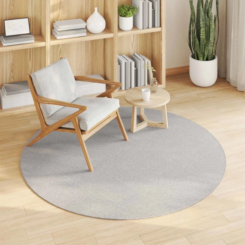 Tappeti per area Rotondo LUGO Crema e Grigio Ø 120 CM 42022723