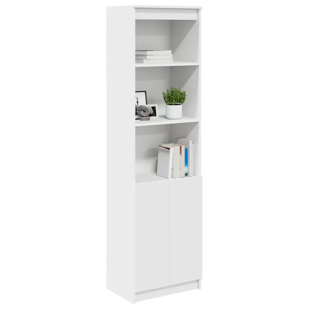 Credenza Bianca 50x35x180 cm in Legno Multistrato 3328462