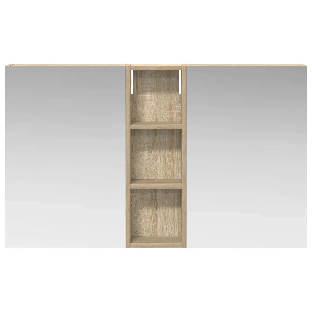 Set di Armadi da Bagno con porta 3 pcs 100 x 10,5 x 60,5 cm 3403698