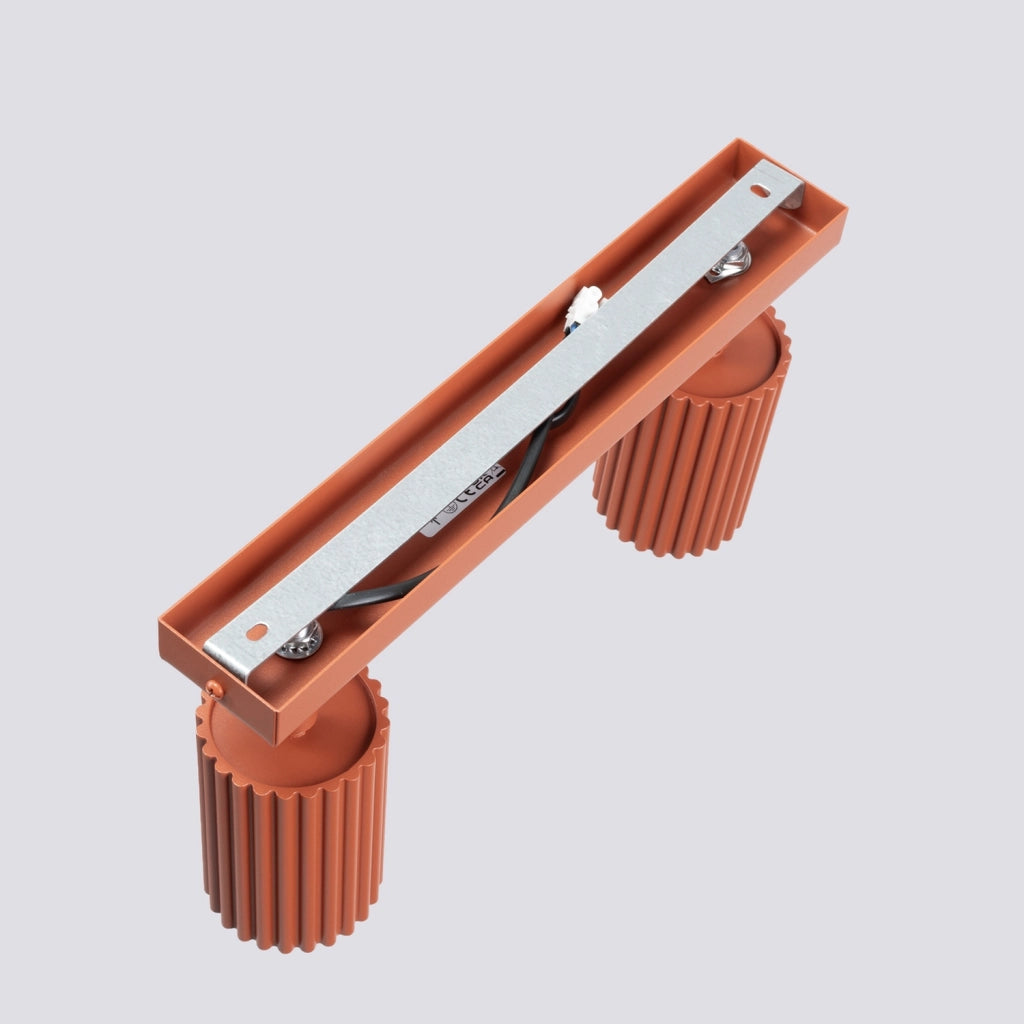 Spot plafoniera GRAVIO Pure Lume rosso ocra 2xGU10