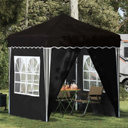 Tenda per feste a pop-up Nero 195 x 195 x 245 cm Tessuto Oxford 42019744