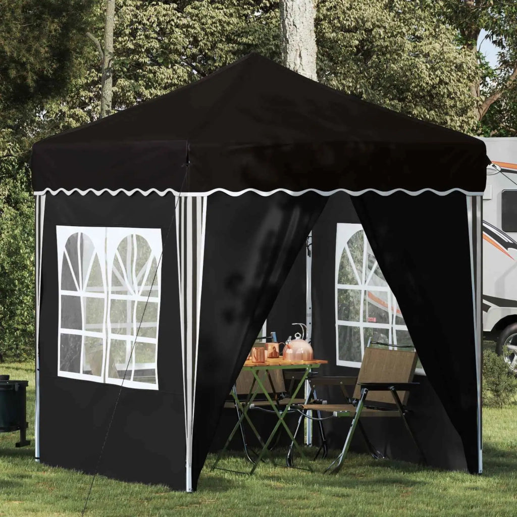 Tenda per feste a pop-up Nero 195 x 195 x 245 cm Tessuto Oxford 42019744