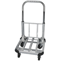 carrello portacasse alluminio telescopico 4 ruote 150 kg cod:ferx.15168