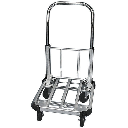 carrello portacasse alluminio telescopico 4 ruote 150 kg cod:ferx.15168