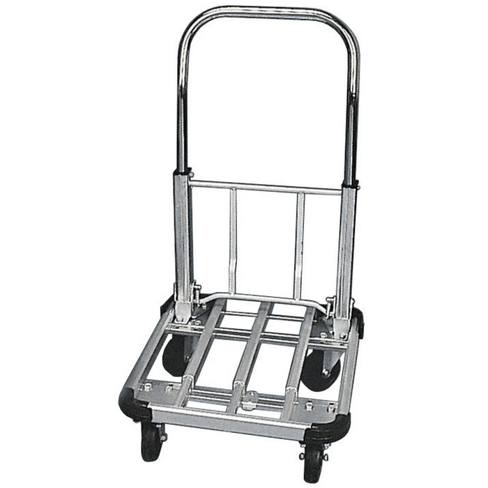 carrello portacasse alluminio telescopico 4 ruote 150 kg cod:ferx.15168