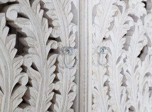 Mobile in legno di mango bianco invecchiato