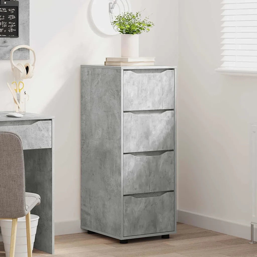 Armadio Grigio cemento 40 x 48 x 105 cm Legno multistrato