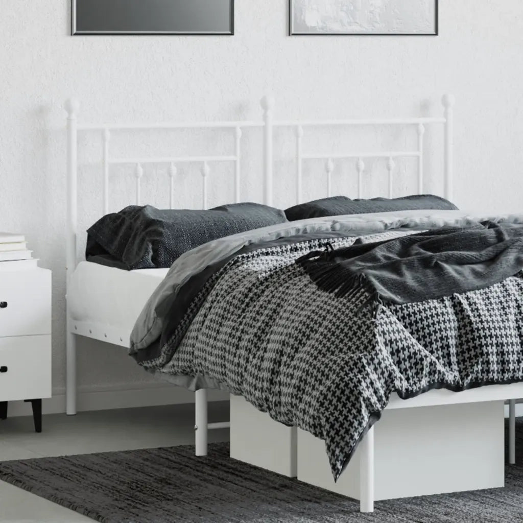 Testiera di Ricambio in Metallo Bianco 150 cm 353620
