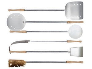 Kit strumenti da sei Rossofuoco pala, palino, paletta, spazzola