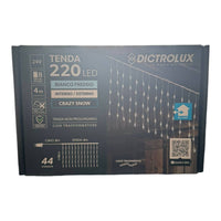TENDA LUMINOSA 220 LED BIANCO FREDDO