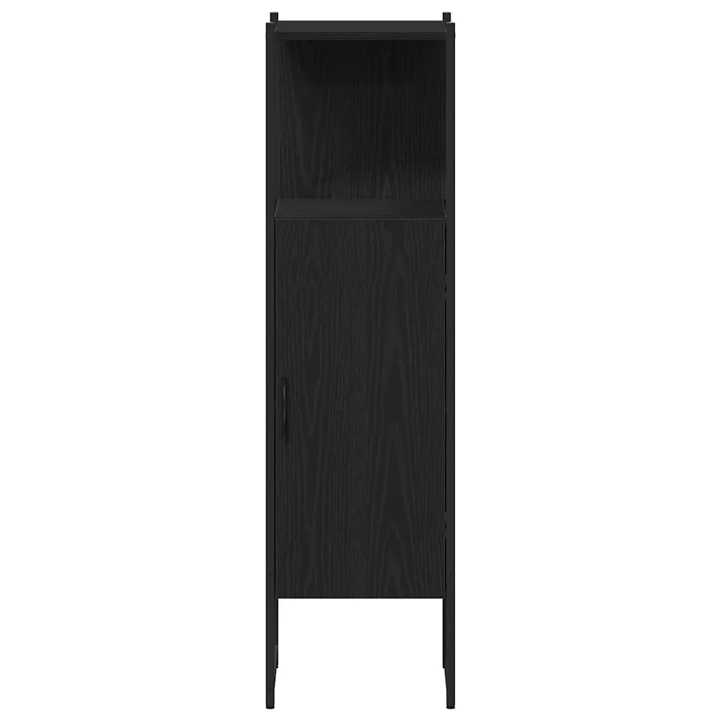 Set di mobili per il bagno 4 pcs Rovere Nero Legno multistrato 3334408