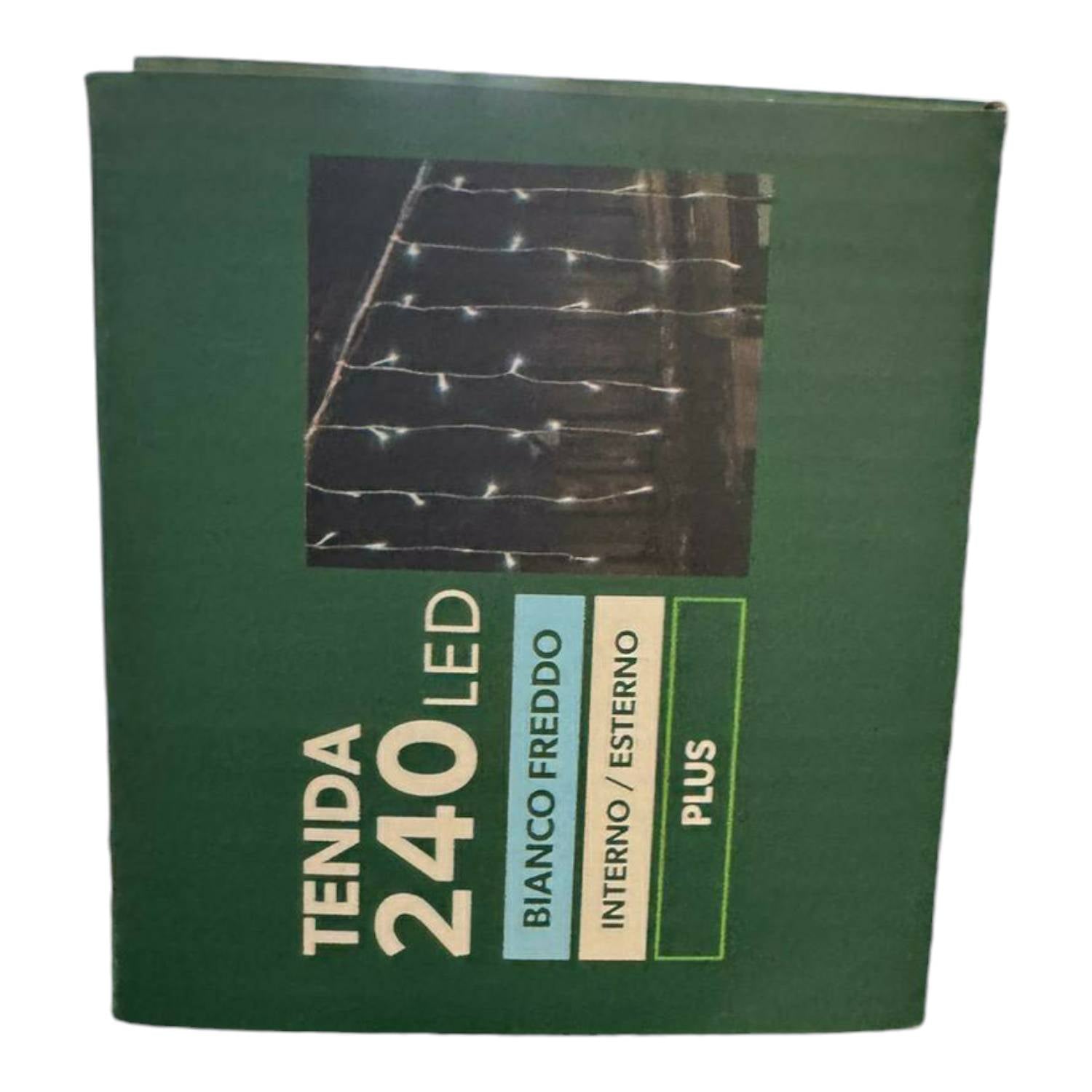 TENDA LUMINOSA 240 LED BIANCO FREDDO