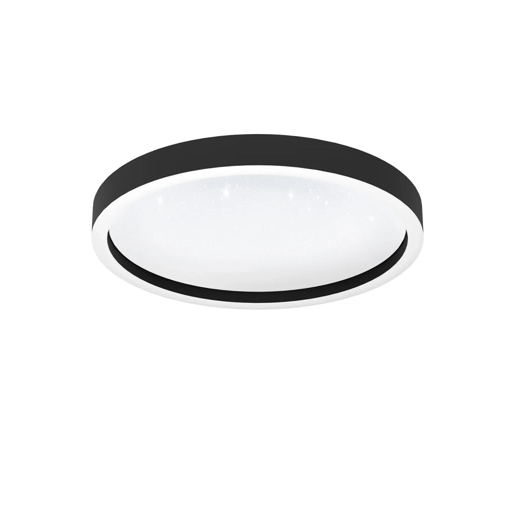 Plafoniera Moderna Montemorelos-Z Alluminio Nero Luce Led Integrato 17,8W