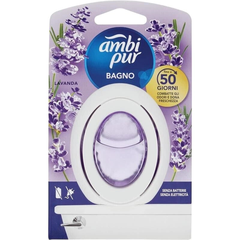 AMBIPUR PROFUMATORE BAGNO ALLA LAVANDA COMBATTE GLI ODORI FINO A 50 GIORNI