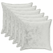 Federa 6 pcs HOUTEN Grigio Chiaro 55 x 55 cm Flanella 920586