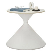 Tavolino da salotto Ceva, Tavolo basso da caffè, Portariviste per divano, Ripiano da soggiorno, 45x45 h39 cm, Bianco