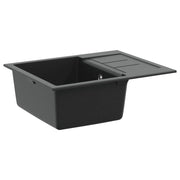 Lavello Nero 620 x 500 mm 80% Quarzo e 20% Resina 42028396