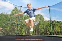 BESTWAY TRAMPOLINO XTREME AIR 4,27X2,86M.ETA BAMBINI 6+ PESO MAX 100KG TAPPETO ELASTICO DA ESTERNI COLORE VERDE E NERO