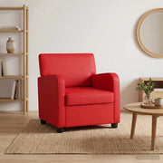 Poltrona Rosso Similpelle 42043431